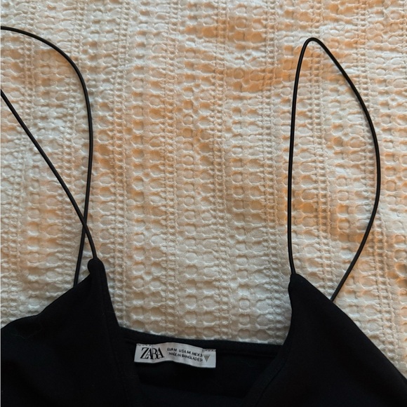 [M] Zara Black Strappy Bodysuit - Picture 2 of 5